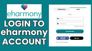 eHarmony Account Sign In How to Login to Your eHarmony Account [upl. by Morty]