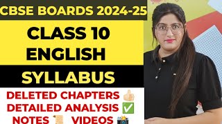 Class 10 english syllabus 202425Cbse class 10 english syllabus 202425Cbse syllabus 202425 [upl. by Lee]