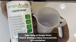 Make your own herbal shampoo at home with Soapy Twist Shampoo Base  Homemade Shampoo [upl. by Silbahc]