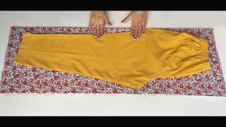 Very Easy Pant Trouser cutting and stitching  pant cutting and stitching  pant cutting [upl. by Bondy992]