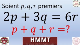 HMMT Havard MIT Mathematics Tournament 2021  un exercice darithmétique simple [upl. by Alrahs921]