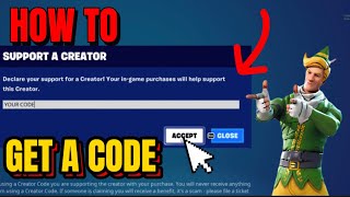 How To Get a Fortnite Creator Code 😱 2024 [upl. by Adlev738]