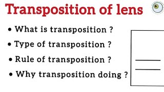 Simple Transposition of lens  Change the Lens Power from one form to another form [upl. by Walter826]