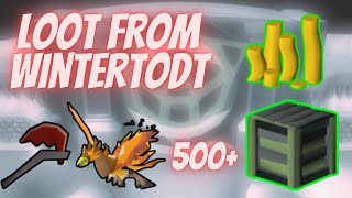 Wintertodt Crate Opening 500 Crates  OSRS [upl. by Barnet798]