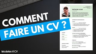 COMMENT FAIRE UN CV ✔  Créer un bon CV pas à pas 👌 [upl. by Amara]