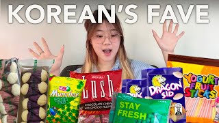 KOREANA Tries Her CHILDHOOD FILIPINO SNACKS 🇵🇭 PART 2  Juwonee [upl. by Rainie30]