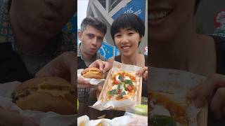 Trying all the food at China Open in Beijing 🎾🍕 shorts streetfood eating foodie [upl. by Esinert914]