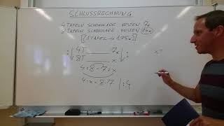 SCHLUSSRECHNUNG GRUNDLAGEN 1  einfacher DREISATZ  DIREKTES und INDIREKTES VERHÄLTNIS [upl. by Adnohral]