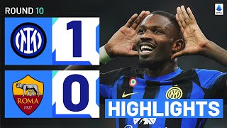 INTERROMA 10  HIGHLIGHTS  Thuram edges Roma at San Siro  Serie A 202324 [upl. by Dolph431]