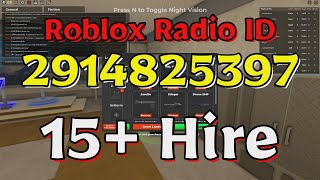 Hire Roblox Radio CodesIDs [upl. by Edmonds46]