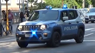 Passaggio Jeep Renegade polizia di stato in emergenza  Italian police responding in Trento [upl. by Creighton268]