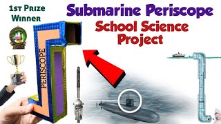 Periscope Working Model  School Science Project Ideas  Easy science experiments science [upl. by Wivina]