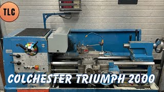 Colchester Triumph 2000 Short Bed DRO Lathe Svarv Tokarka Drehmaschine Lathe Drehbank [upl. by Oderfodog611]