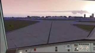 FSX Lufthansa A340600 Approach KEWR [upl. by Nayrb]