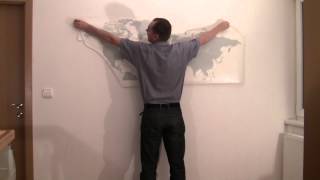 How to put up large wallstickers from FUGUEN [upl. by Wesle]