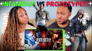 Death Battle quotCole MacGrath vs Alex Mercer Infamous VS Prototypequot REACTION [upl. by Ahsemit]