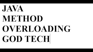 java method overloading [upl. by Korella105]