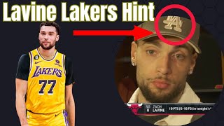 Zach Lavine Hints At Lakers Trade [upl. by Groark]