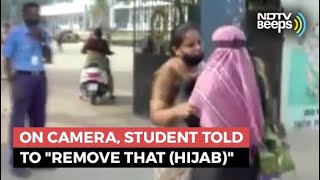 Karnataka School Student Told To quotRemove That Hijabquot [upl. by Vierno801]