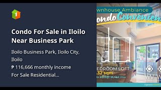 Condo For Sale in Iloilo Near Business Park [upl. by Asylla696]