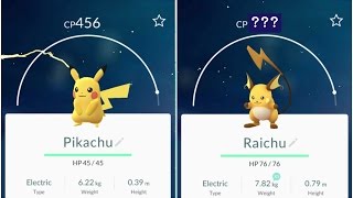 EPIC 1100 Raichu Pokemon Go Pikachu456 Evolution  level 22 [upl. by Neerhtak972]