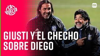 EL GRINGO GIUSTI Y EL CHECHO BATISTA SOBRE DIEGO MARADONA  LA VUELTA [upl. by Anikram277]