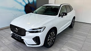 Volvo XC60 B5 AWD Plus Dark  Cristal White  Charcoal Leather interior RA00 [upl. by Nolrak]