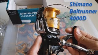 New Shimano Baitrunner 4000D spinning reel review [upl. by Anderson]