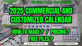 2025 COMMERCIAL AND CUSTOMIZED CALENDAR [upl. by Enaed]