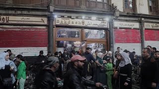 Syrians taste freedom at famous Damascus ice cream parlor  REUTERS [upl. by Ecnarrat57]