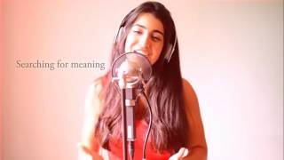 Lost Stars Cover by Luciana Zogbi Lyric Video [upl. by Borman]