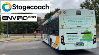 36256 Stagecoach South ADL E200 On Route 39 To Wecock Farn [upl. by Dlanod55]