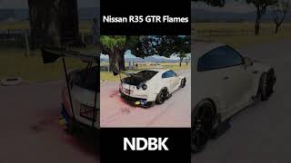 Nissan R35 GTR Flames  Assetto Corsa [upl. by Aerdnas]