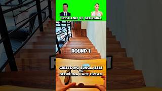 Fastest Down The StairsCristiano Ronaldo Vs Georgina Rodriguez Ep10 asmr speedtest stairs games [upl. by Kenn]