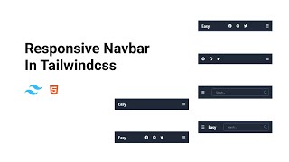 Responsive Navbar with Tailwind CSS in Minutes [upl. by Airotciv963]