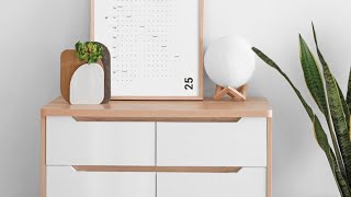 A Kickstarter Project We Love The Minimalists Wall Calendar Visualize Your 2025 [upl. by Aisanahta]