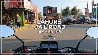 CG 125 Bike Ride To Lahore Jail Road  POV  GoPro 9  Chest Mount  4K 30FPS  Exploring Lahore [upl. by Azer]