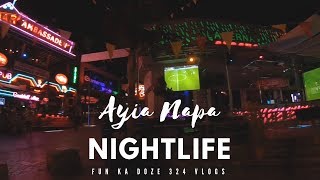 Ayia Napa nightlife city tour  Cyprus [upl. by Graves]