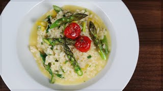 Spargel Risotto aus grünem Spargel  Spargel Rezept mal anders [upl. by Heuser]