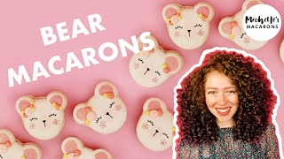 Bear Macarons  How to Pipe and Decorate [upl. by Winter]