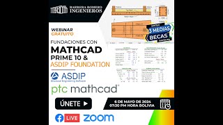 Fundaciones con Mathcad Prime 10 y ASDIP Foundation [upl. by Wolliw337]