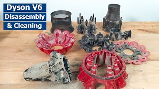 How to Disassemble and Clean the Dyson V6 Vacuum Cleaner  Full Tutorial [upl. by Liagiba]