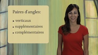 Angles complémentaires et supplémentaires  Géométrie [upl. by Kynan172]