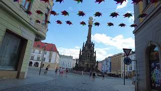 4K Olomouc Czech Republic Summer Walk Tour 2023 [upl. by Auqkinahs]