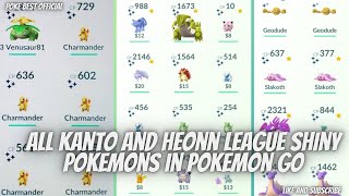 All Kanto And Heonn League Shiny Pokemons In Pokemon Go pokemon go Spoofing Auto walk I pogo [upl. by Buckden]