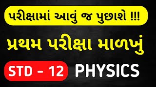 STD 12 PHYSICS FIRST EXAM BLUEPRINT 2024  GSEB CLASS 12 PHYSICS PRATHAM PARIKSHA 2024 BLUEPRINT [upl. by Alset]