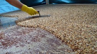 HowTo Install Epoxy Natural Stone Flooring [upl. by Natsyrk]