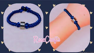 EASY SNAKE KNOT BRACELET TUTORIAL [upl. by Constantia66]