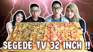 PIZZA RAKSASA 50 pcs  PIZZA LCD TV  Ft Reza Sadha LDP amp Agatha Marchella [upl. by Nohsyt]