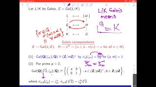 Infinite Galois theory Keith Conrad  Lecture 14 [upl. by Richmal]